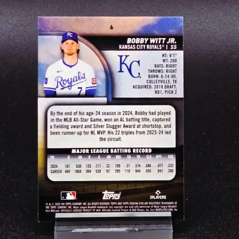 Bobby Witt Jr Rookie Patch RC Stadium Club Kansas City Royals Star - Picture 5 of 5